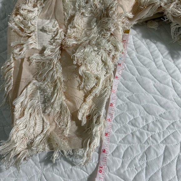 2022 spring purificacion garcia FRINGED BALLOON SLEEVE Jacket size XS - Picture 13 of 15